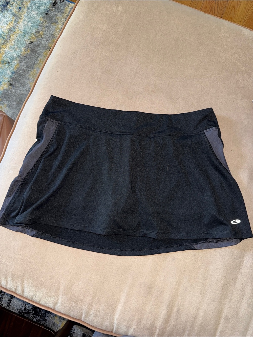 Champion Black Athletic Skort with Gray Panels
